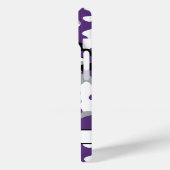 Glitterige Paarse Zwarte Camouflage Persoonlijk Case-Mate iPhone Case (Achterkant / Links)