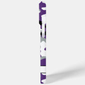 Glitterige Paarse Zwarte Camouflage Persoonlijk Case-Mate iPhone Case (Achterkant / Links)