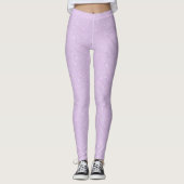 Glitterige Pastel Lila Broek Leggings (Voorkant)