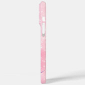 Glitterige Pastel Roze Ombre Glam Handtekening Case-Mate iPhone Case (Achterkant / Links)