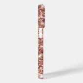 Glitterige Roze Gouden Glam Moderne Meisjesachtige Case-Mate iPhone Case (Achterkant / Rechts)