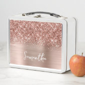 Glitterige Roze Gouden Glam Naam (In situ)