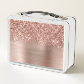 Glitterige Roze Gouden Glam Naam (Achterkant)