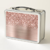 Glitterige Roze Gouden Glam Naam (Achterkant)