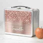 Glitterige Roze Gouden Glam Naam (In situ)