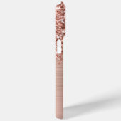 Glitterige Roze Gouden Glam Naam Case-Mate iPhone Case (Achterkant / Rechts)