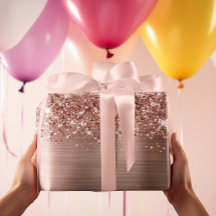 Glitterige Roze Gouden Glamour