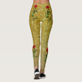 Glitterige rozen en harten leggings (Achterkant)
