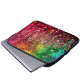 Glitterige (uitziende) laptop computer elektronica sleeve (Voorkant onderkant)