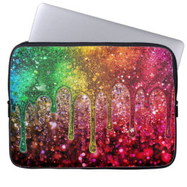 Glitterige (uitziende) laptop computer elektronica sleeve