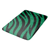 Glitterige zebra strepen patroon badmat (Gekanteld)