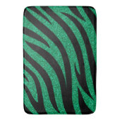 Glitterige zebra strepen patroon badmat (Voorkant Verticaal)