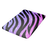 Glitterige zebra strepen patroon badmat (Gekanteld)