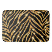 Glitterige zebra strepen patroon badmat (Voorkant)