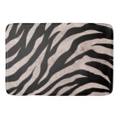 Glitterige zebra strepen patroon badmat (Voorkant)