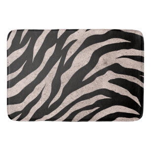 Glitterige zebra strepen patroon badmat