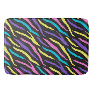 Glitterige zebra strepen patroon badmat
