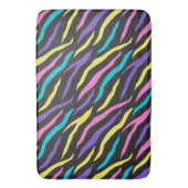 Glitterige zebra strepen patroon badmat (Voorkant Verticaal)
