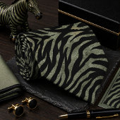 Glitterige zebra wild dier patroon stropdas