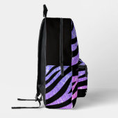 Glitterige zebraprint rugzak (Links)