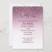 Glitterij 21ste verjaardagsfeestje kaart (Voorkant)