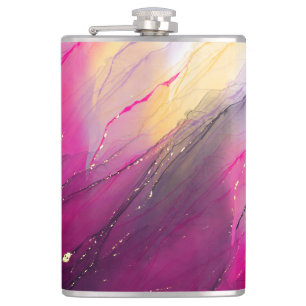 Glitterij Alcohol Ink Tumbler Ontwerp Heupfles