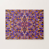 Glitterij en blauw Abstract Legpuzzel (Horizontaal)