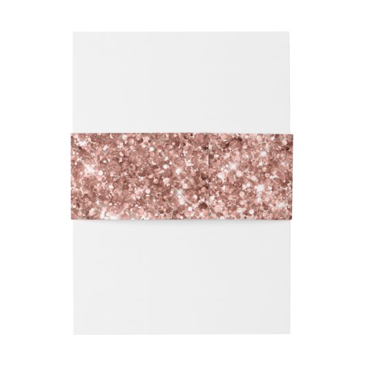 Glitterij Roos Goudfolie Digitale kunst Uitnodigingen Wikkel (Achterkant Voorbeeld)