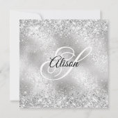 Glitterij Zilver Frosted Glass 40 & Fabulous Kaart (Achterkant)