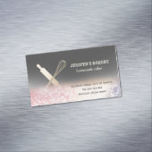 Glitterijgoud als rolpin whiskykok magnetisch visitekaartje (Voorbeeld)