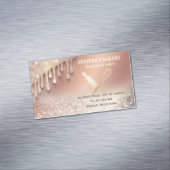 Glitterijgoud als rolpin whiskykok magnetisch visitekaartje (Voorbeeld)