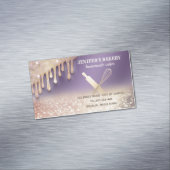 Glitterijgoud als rolpin whiskykok magnetisch visitekaartje (Voorbeeld)