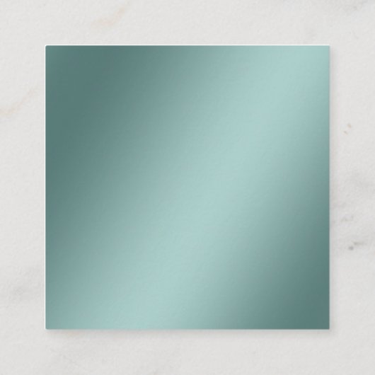 Glitterijgoud als rolpin whiskykok vierkante visitekaartje (Achterkant)