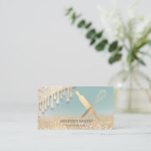 Glitterijgouddruppels voor het rollen van whiskyko visitekaartje (Staand voorkant)