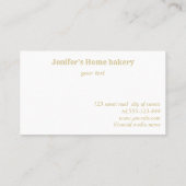 Glitterijgouddruppels voor het rollen van whiskyko visitekaartje (Achterkant)