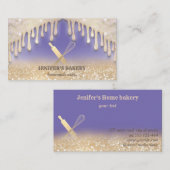 Glitterijgouddruppels voor het rollen van whiskyko visitekaartje (Voorkant / Achterkant)