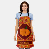 Glitterijmolen leder/pompoen de Herfst/herfst Schort (Gedragen)