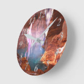 Glittering Caves Clock Ronde Klok (Hoek)