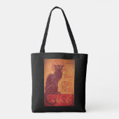 Glittering Chat Noir Art Tote Bag (Achterkant)