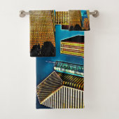 Glittering Chicago Skyline Bad Handdoek (Insitu)
