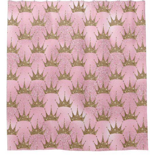 Glittering Crown & Background Douchegordijn (Voorkant)