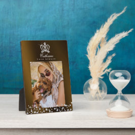 Glittering Crown Brown Gold Fotoplaat