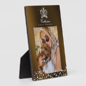 Glittering Crown Brown Gold Fotoplaat (Zijkant)