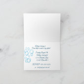 Glittering Dachshund Mermaid Party uitnodigingen (Binnen)