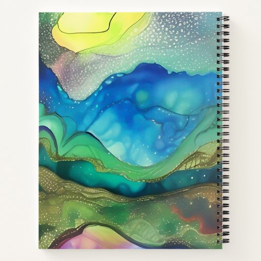 Glittering en Abstract Notitieboek (Achterkant)