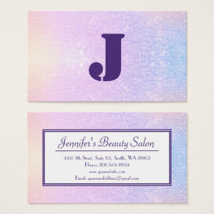 Glittering Gradient Beauty Salon Visitekaartje