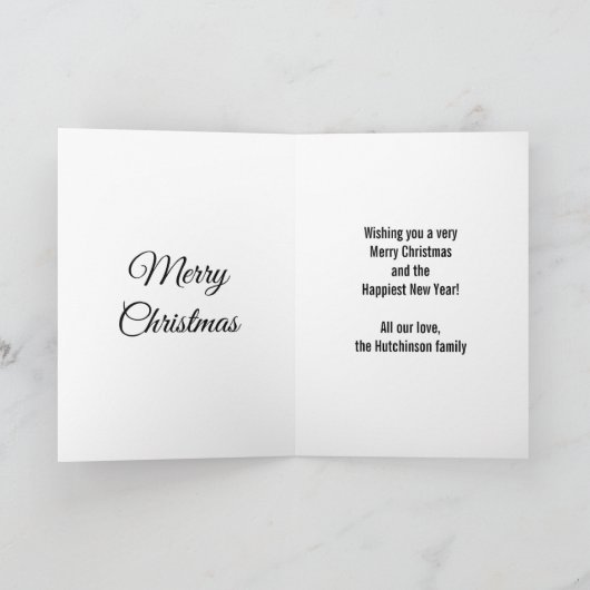 Glittering Green Velvet Snowman Pink Christmas Kaart (Binnen)