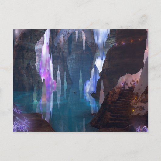 Glittering grotten bij acht Briefkaart (Voorkant)