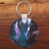 Glittering grotten bij nachtelijke Sleutelhanger (Voorkant)