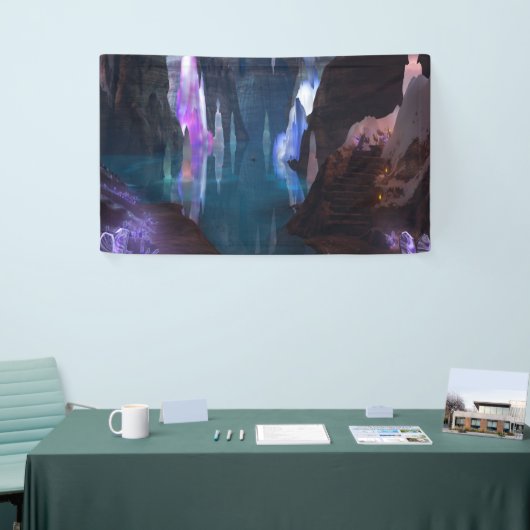 Glittering grotten door nachtbanner spandoek (Beurs)